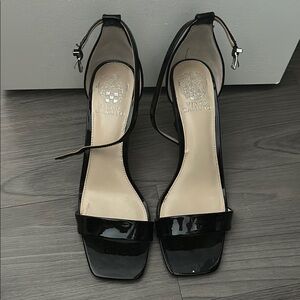 Vince Camuto Black Stiletto Heels with Ankle Strap